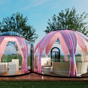 Doppel-Igloo-Kuppeln aus Polycarbonat-Massivplatten