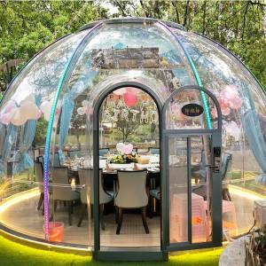 Runde Igloo-Kuppeln aus Polycarbonat-Massivplatten ✅